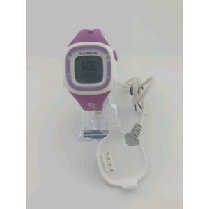 Women's Garmin Forerunner 15 GPS Running Watch Purple HR w/ Charger - Tested